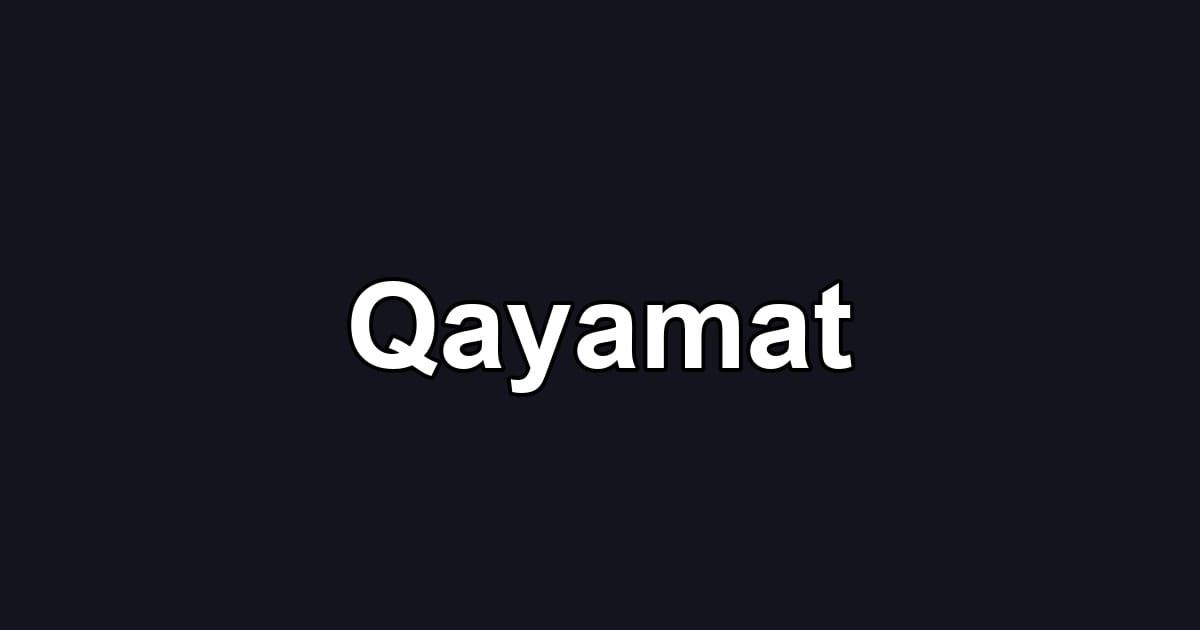 Qayamat