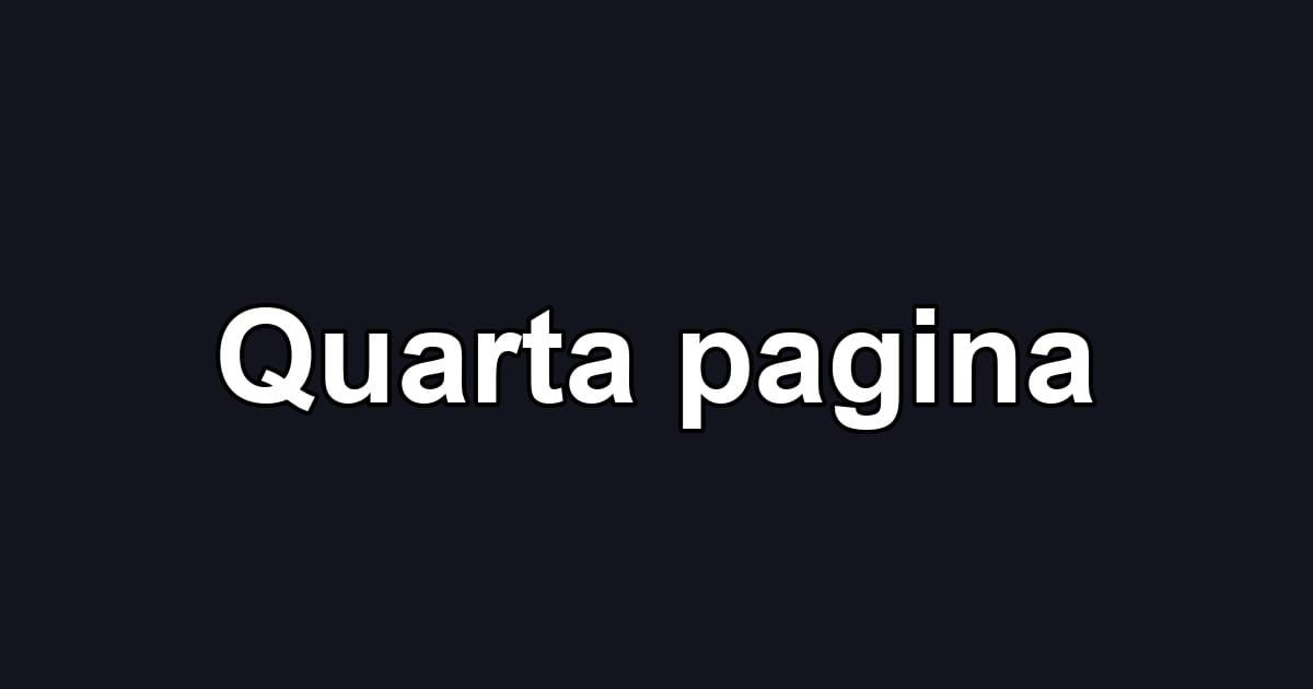 Quarta pagina