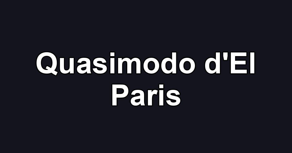 Quasimodo d'El Paris