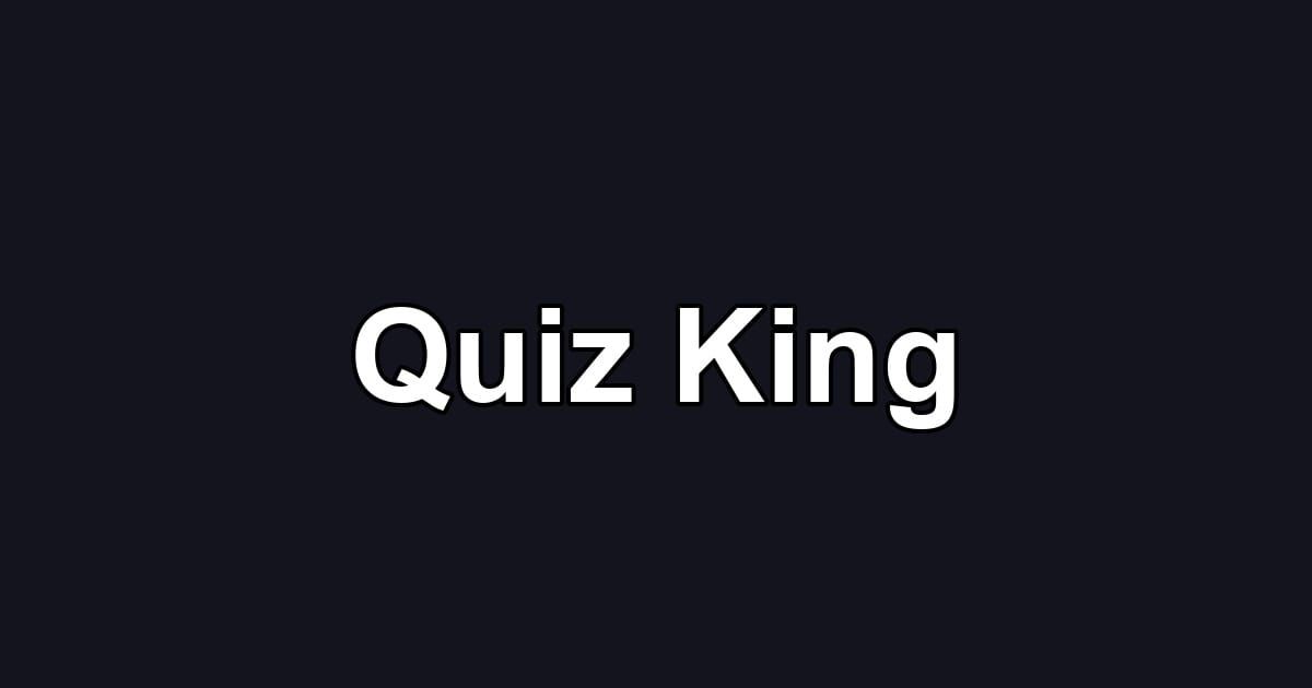 Quiz King