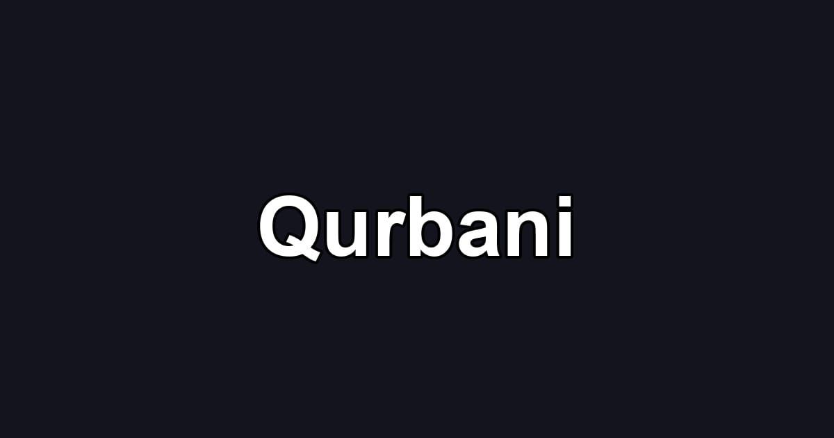 Qurbani