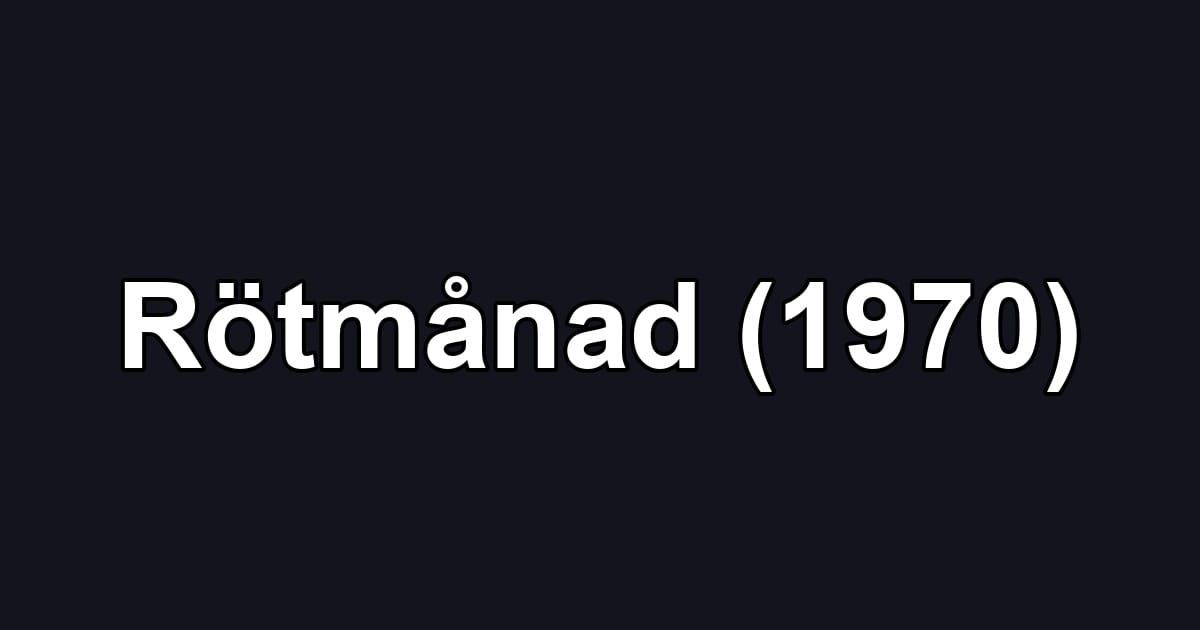 Rötmånad (1970)