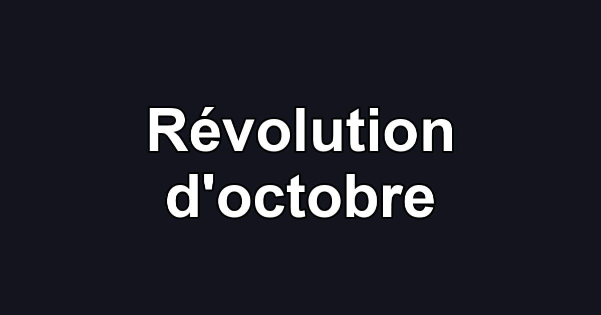 Révolution d'octobre