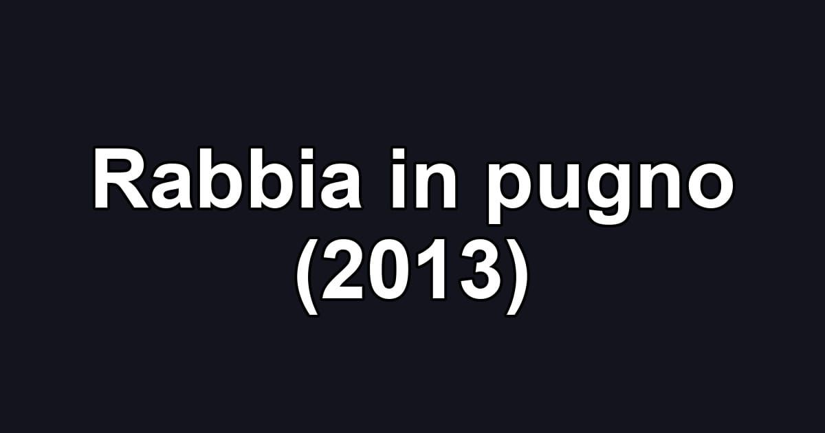 Rabbia in pugno (2013)