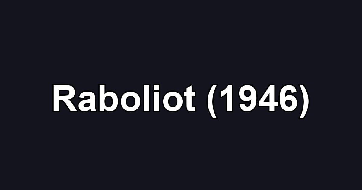 Raboliot (1946)