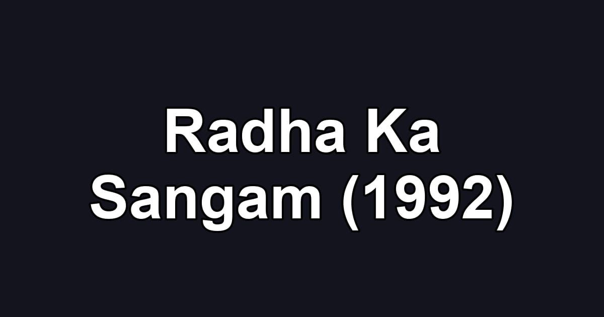 Radha Ka Sangam (1992)