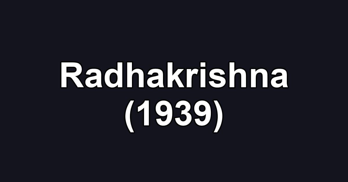 Radhakrishna (1939)