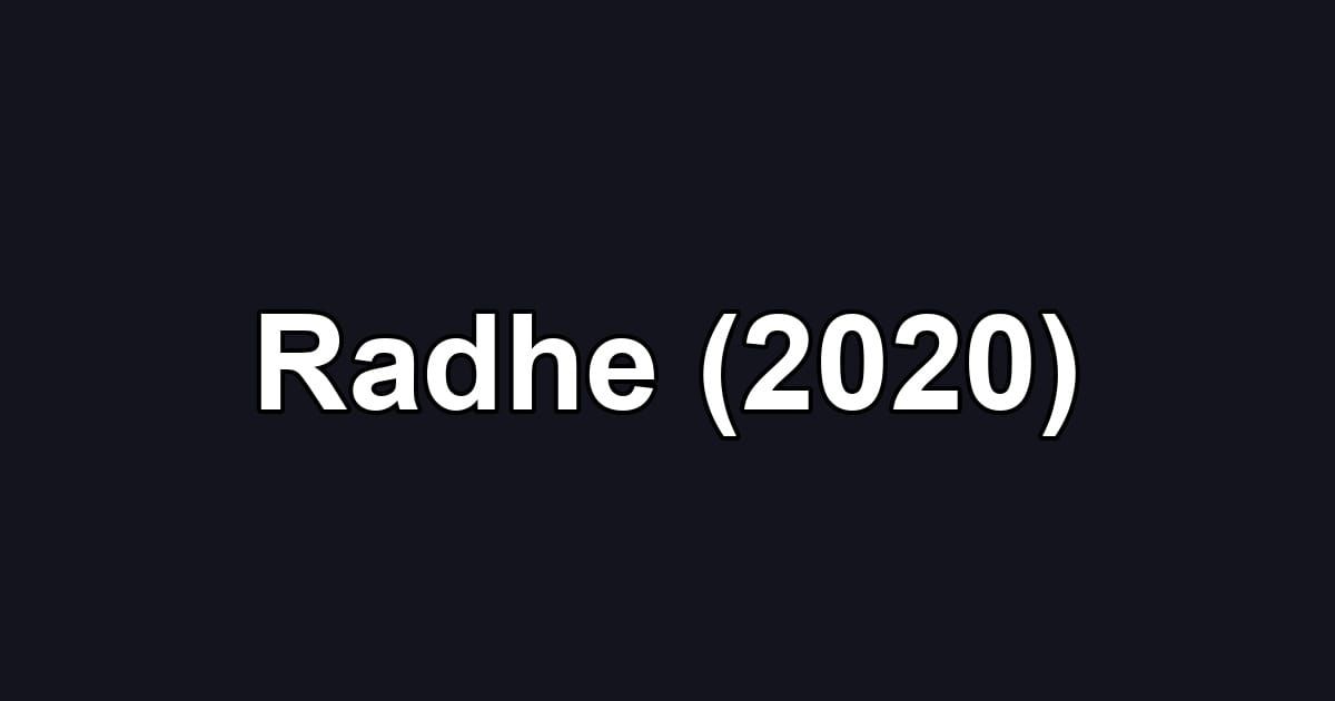 Radhe (2020)