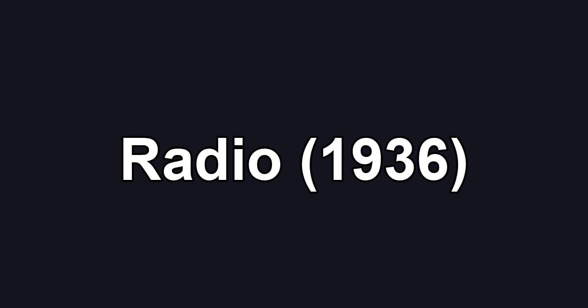 Radio (1936)