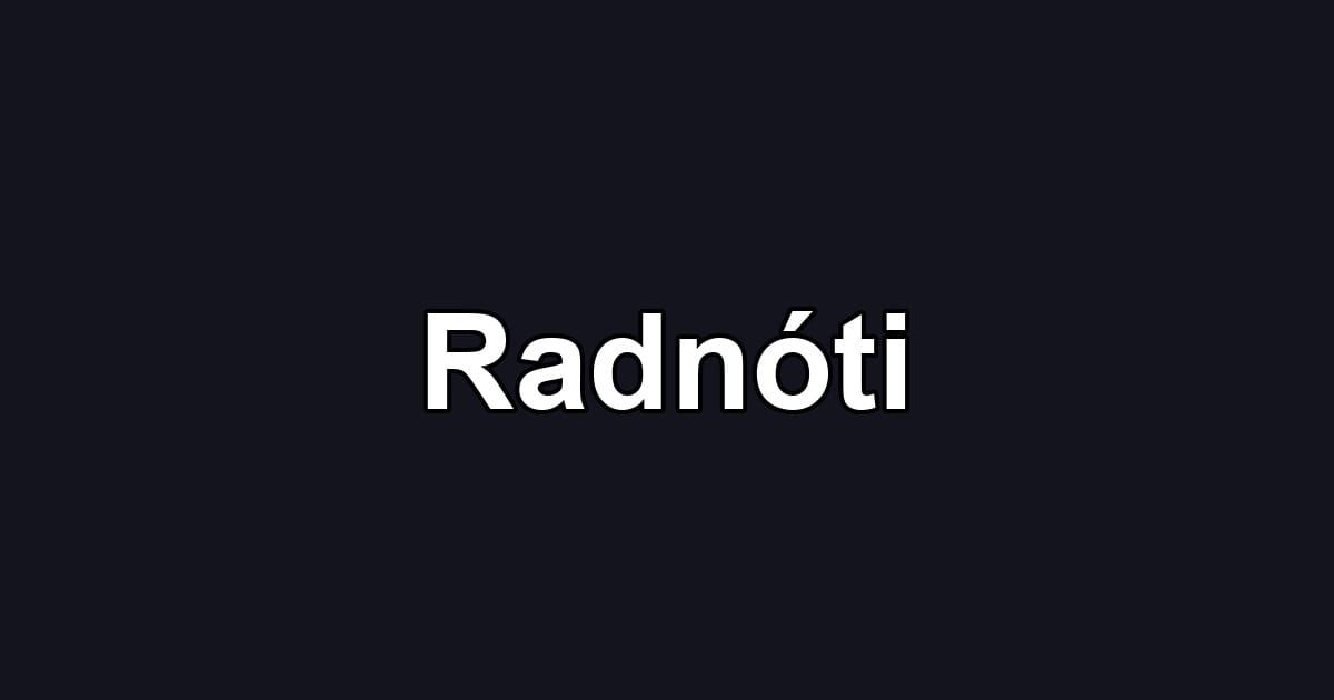Radnóti
