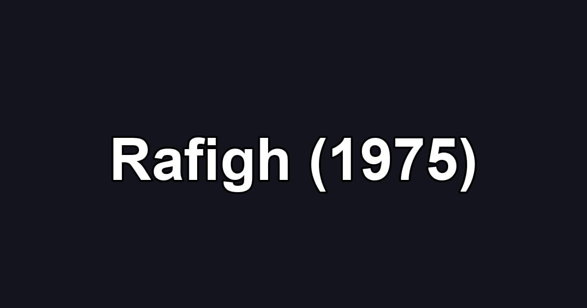 Rafigh (1975)