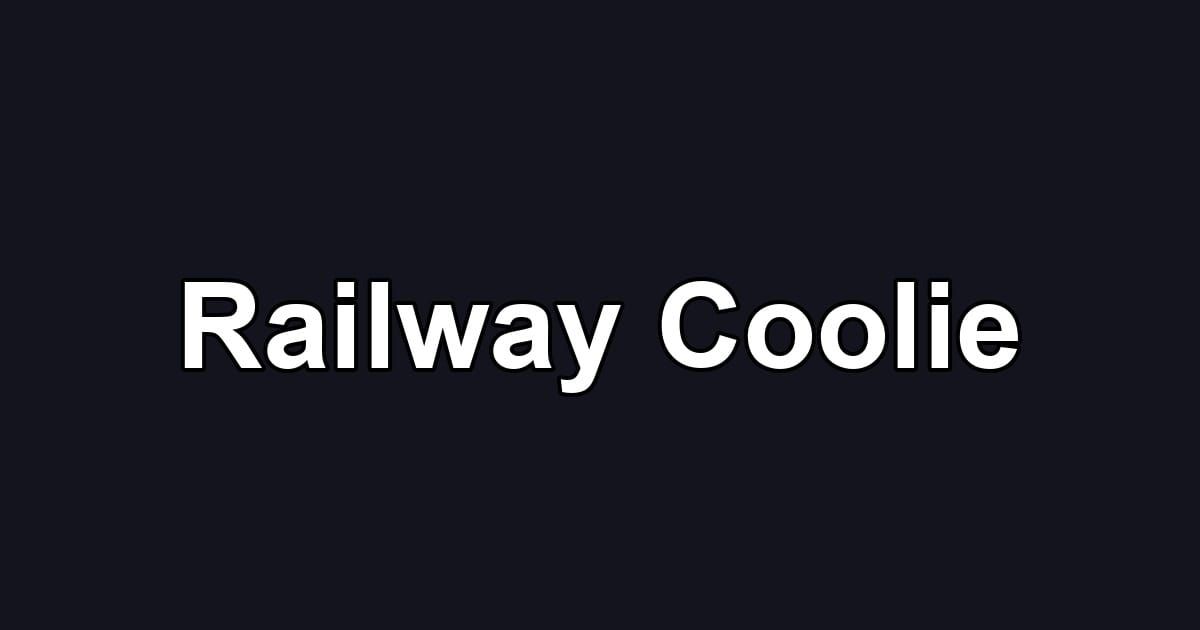 Railway Coolie