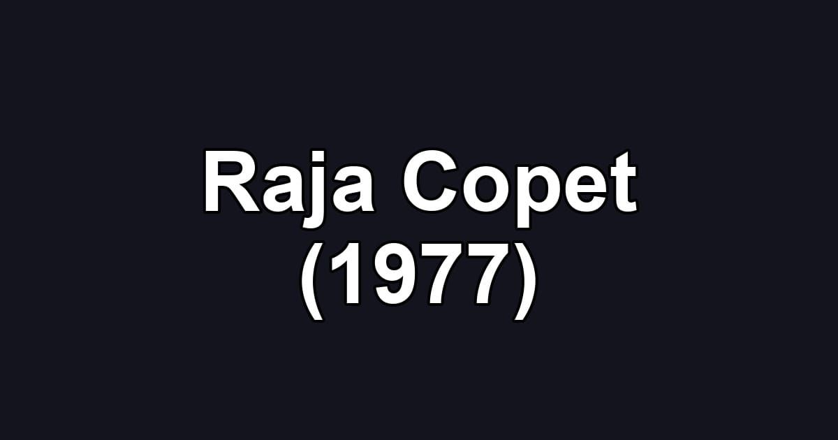 Raja Copet (1977)