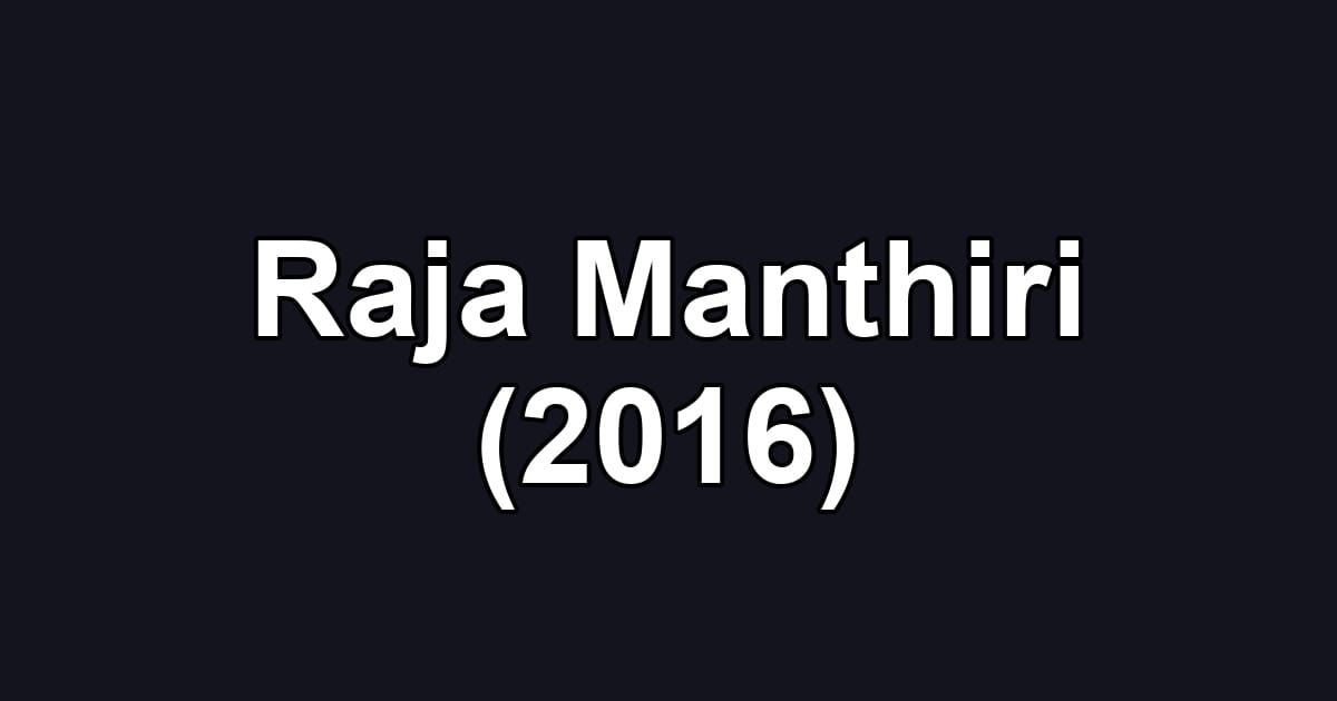 Raja Manthiri (2016)