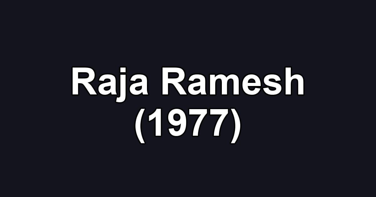 Raja Ramesh (1977)