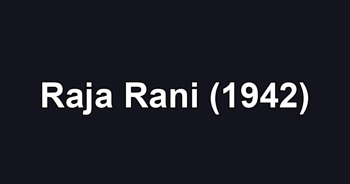 Raja Rani (1942)
