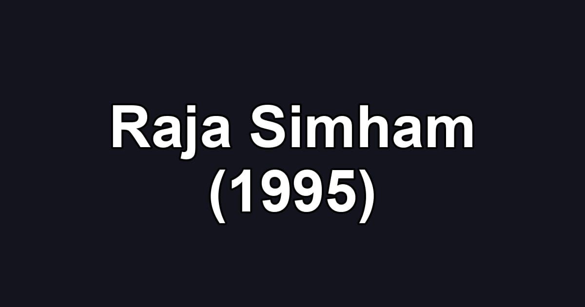 Raja Simham (1995)
