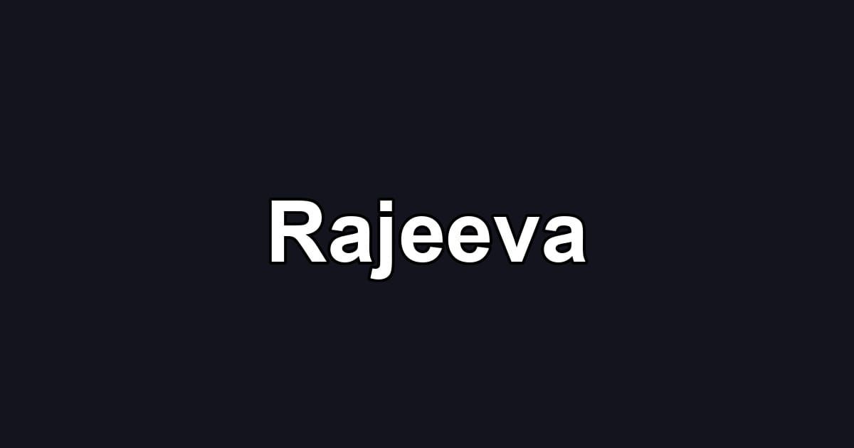 Rajeeva
