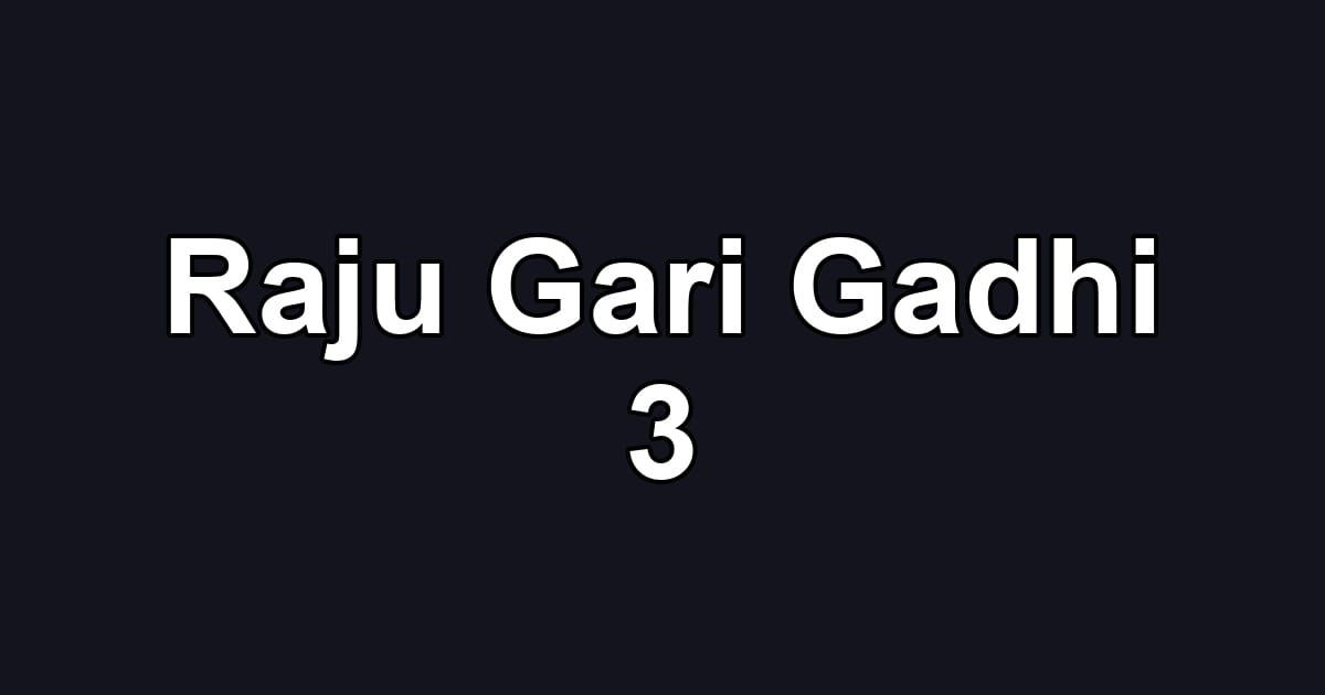 Raju Gari Gadhi 3