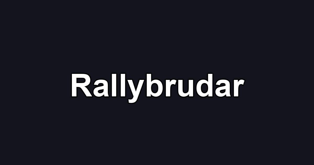 Rallybrudar