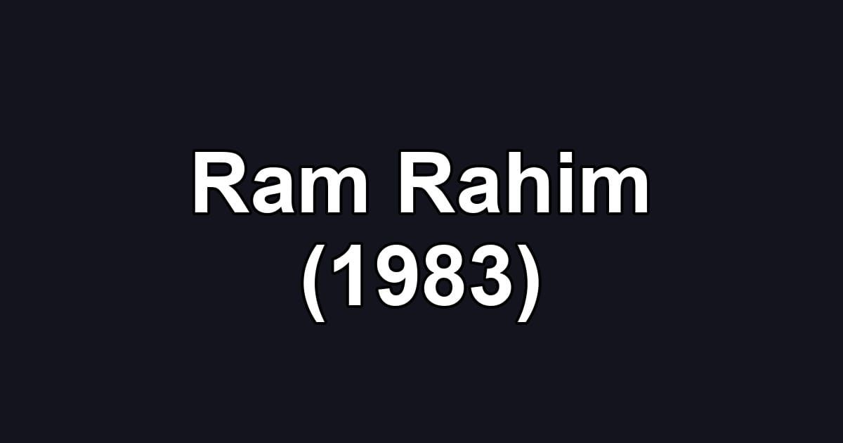 Ram Rahim (1983)