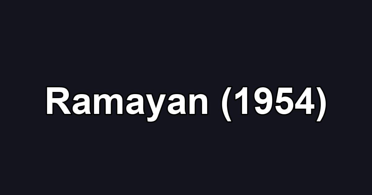 Ramayan (1954)