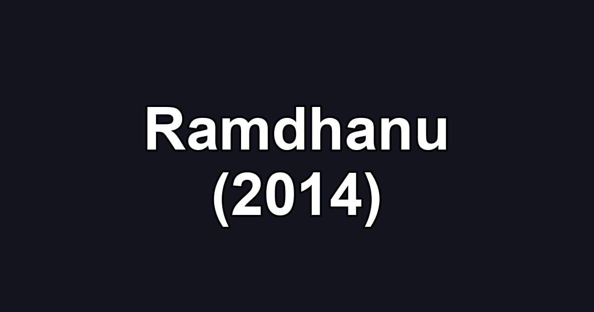 Ramdhanu (2014)