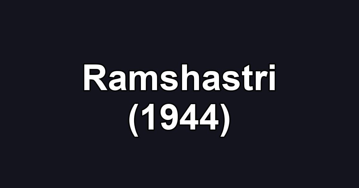 Ramshastri (1944)