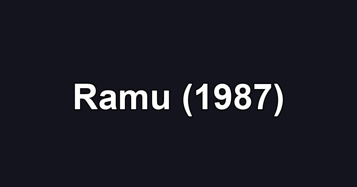 Ramu (1987)