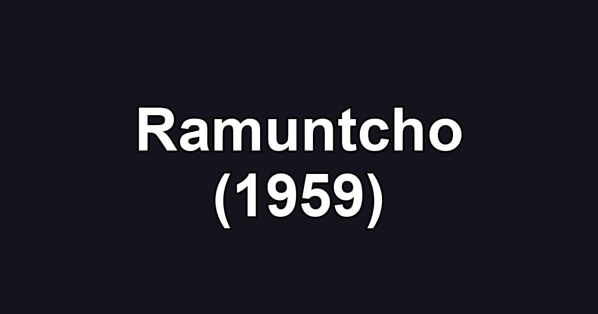 Ramuntcho (1959)