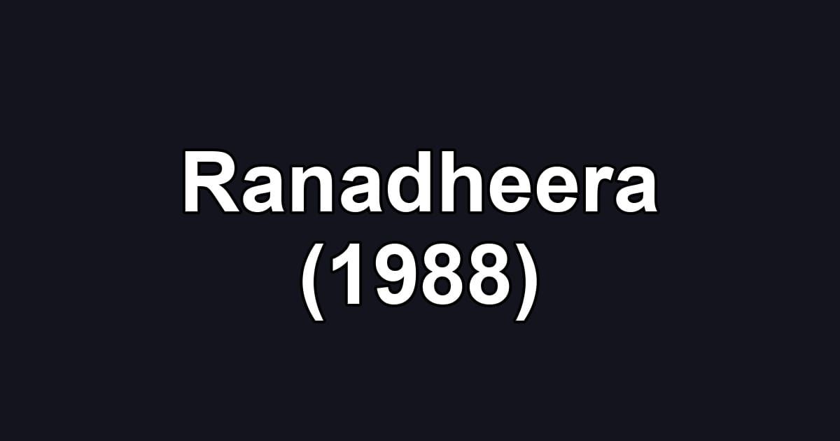 Ranadheera (1988)