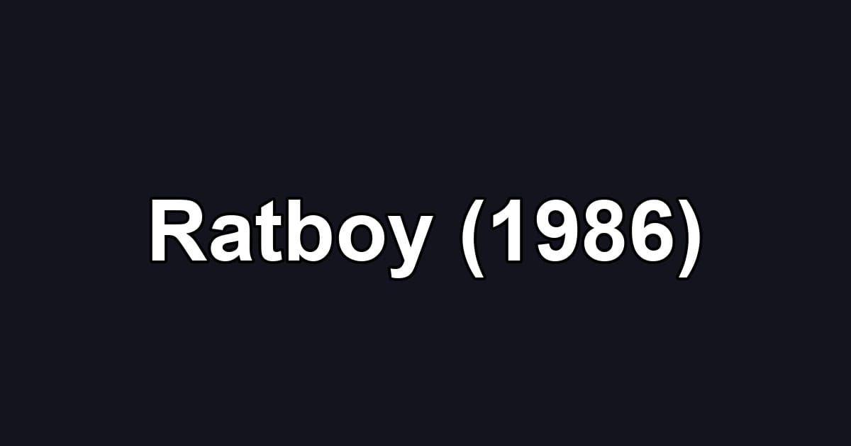 Ratboy (1986)
