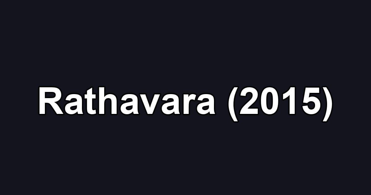 Rathavara (2015)