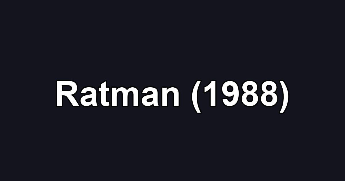 Ratman (1988)