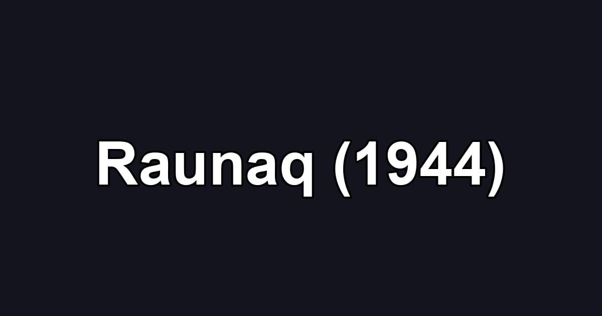 Raunaq (1944)