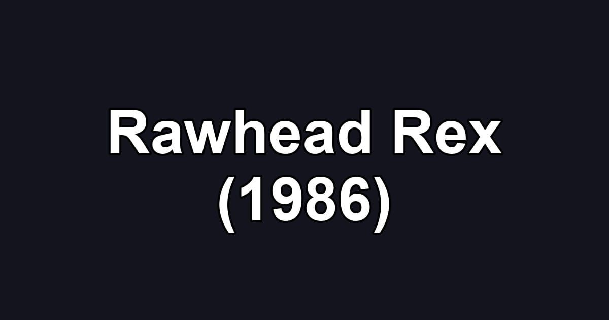 Rawhead Rex (1986)