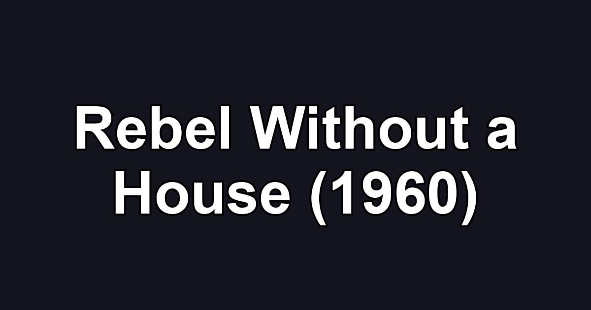 Rebel Without a House (1960)
