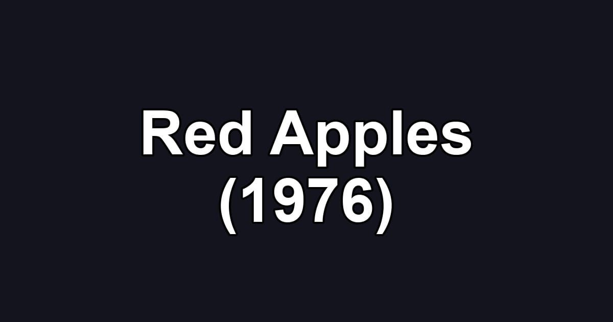 Red Apples (1976)