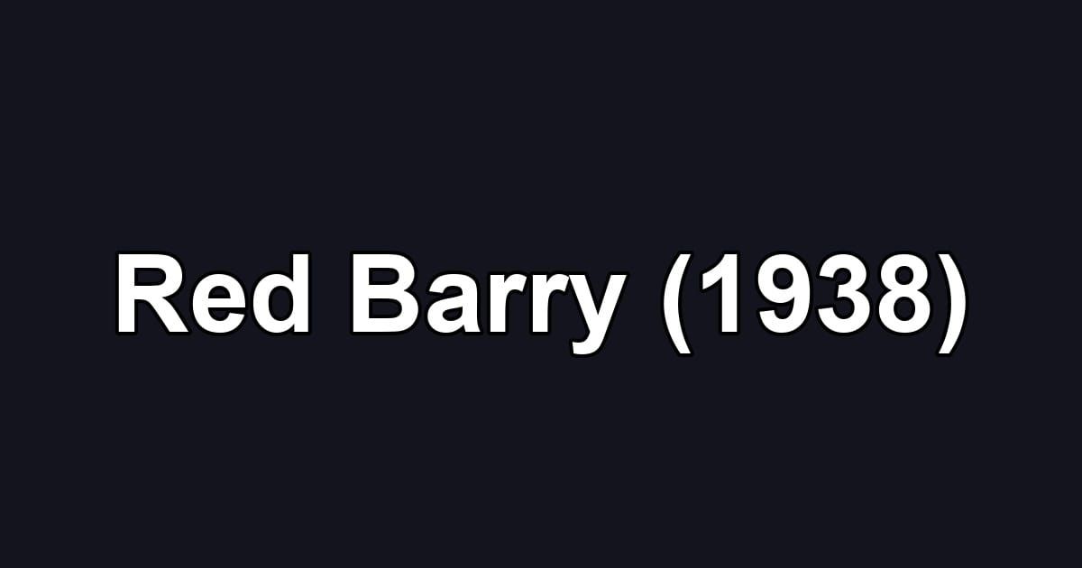 Red Barry (1938)