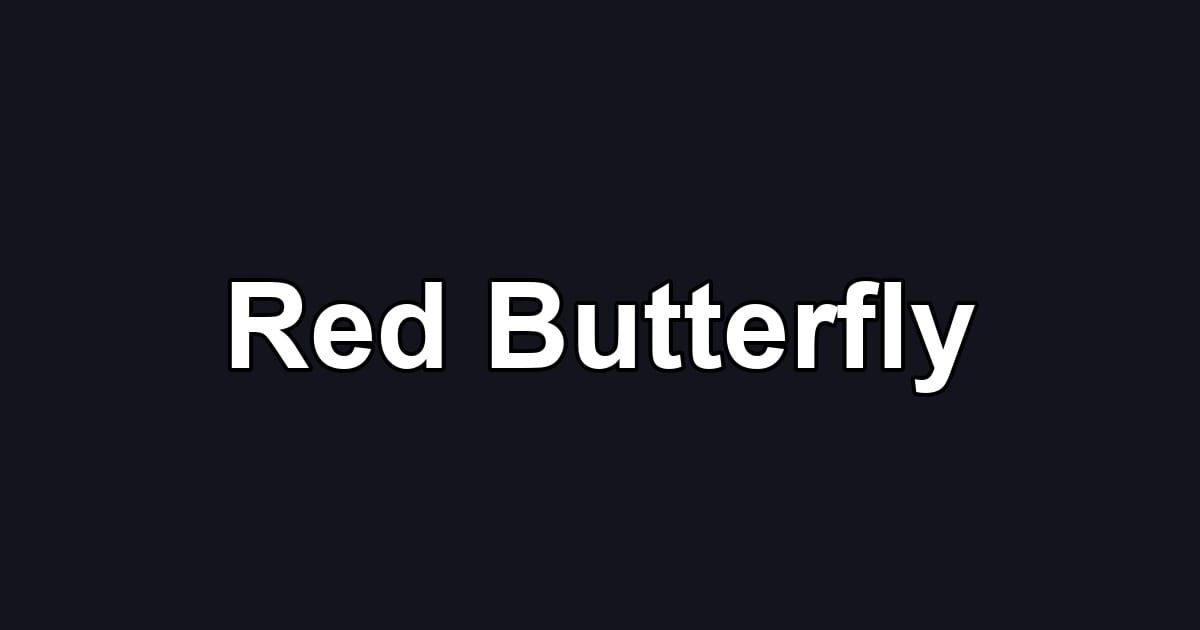 Red Butterfly