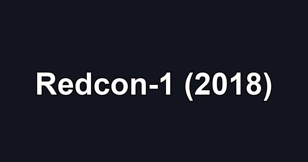 Redcon-1 (2018)