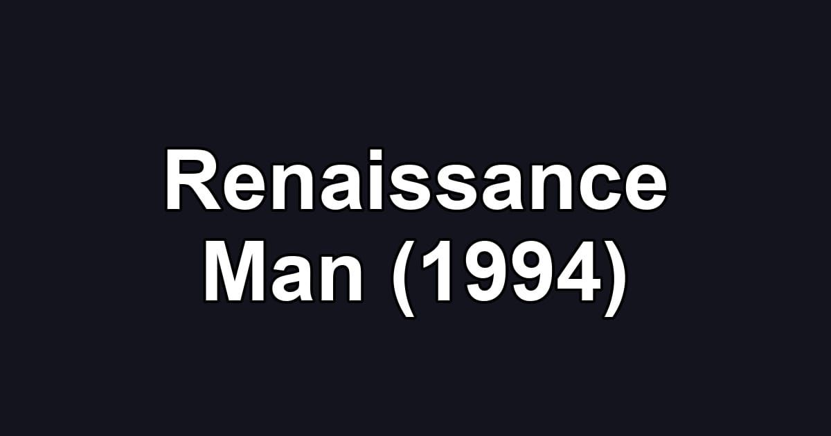 Renaissance Man (1994)