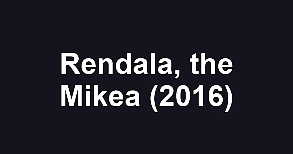 Rendala, the Mikea (2016)