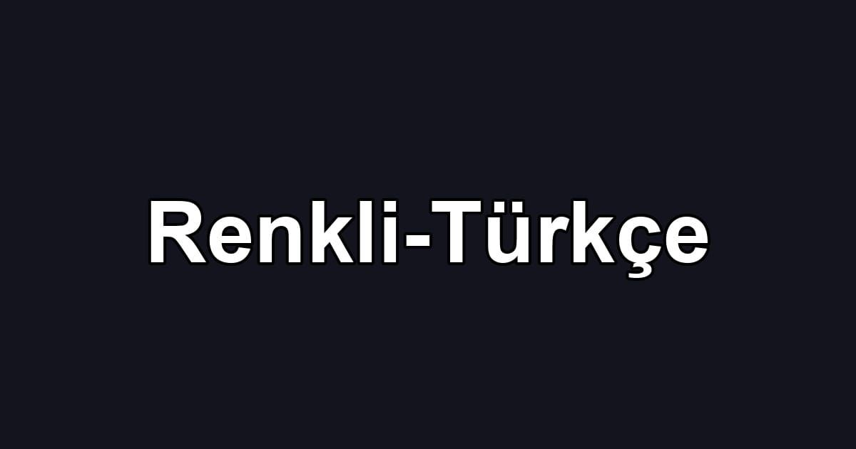 Renkli-Türkçe