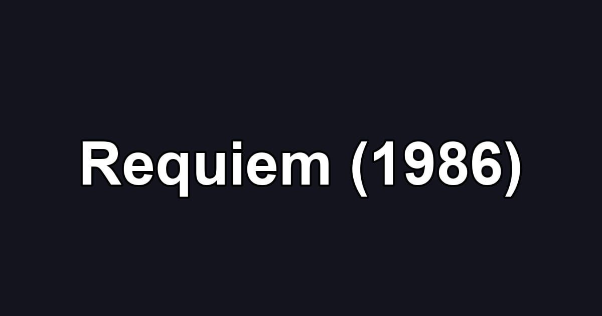 Requiem (1986)