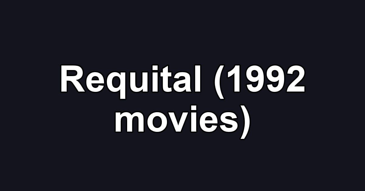 Requital (1992 movies)