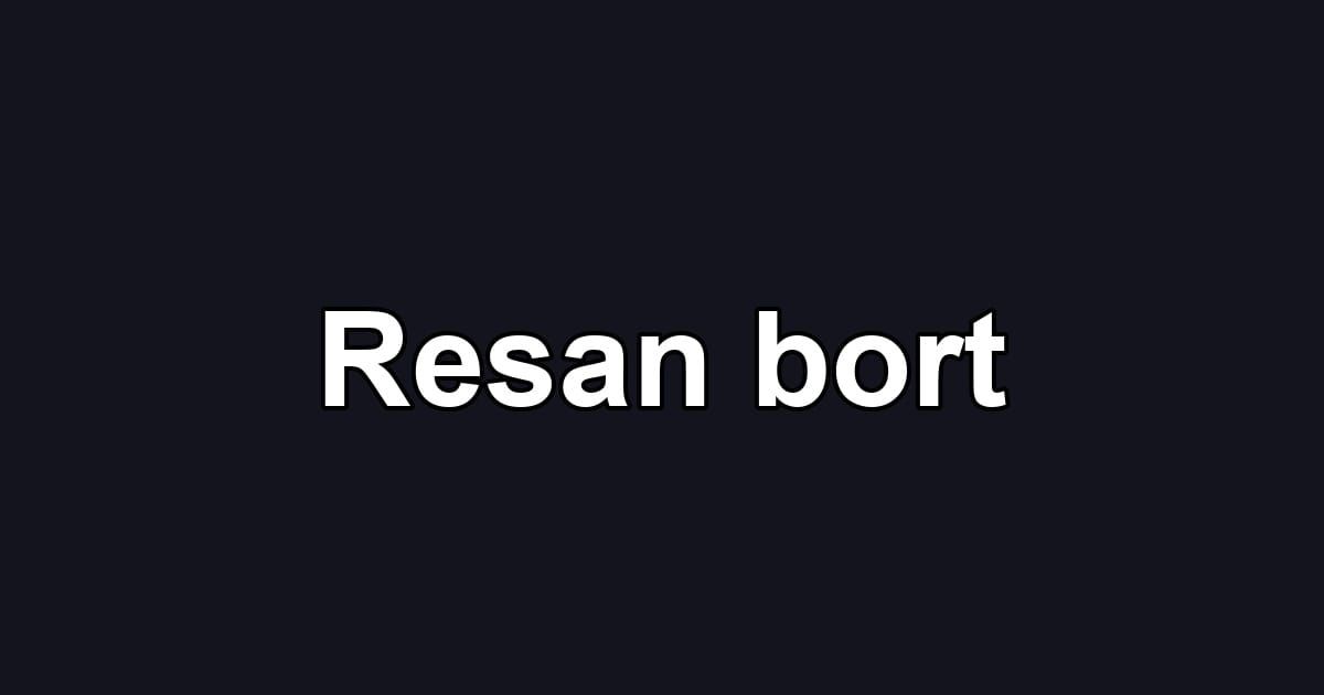 Resan bort