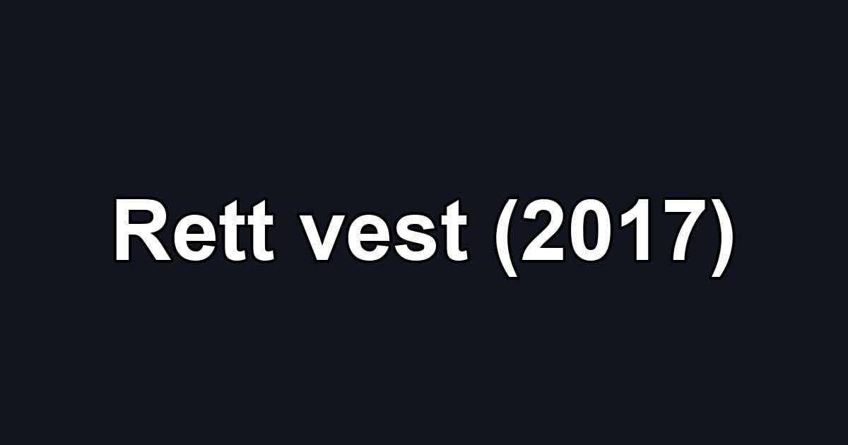 Rett vest (2017)