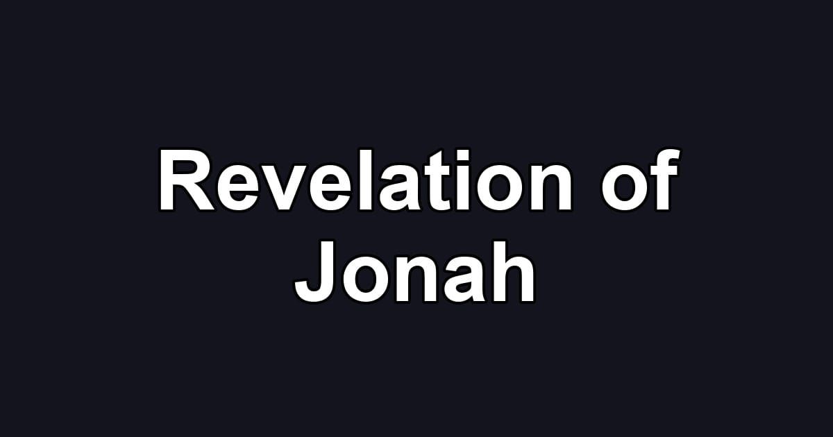 Revelation of Jonah