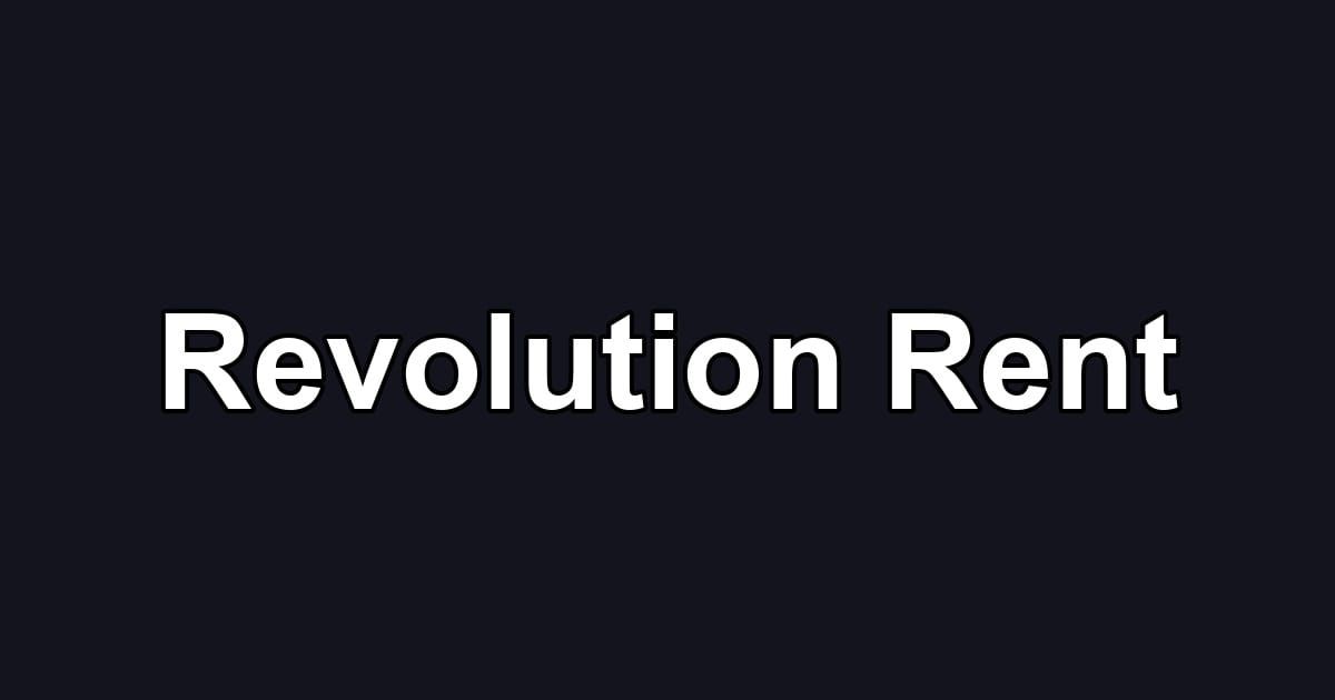 Revolution Rent